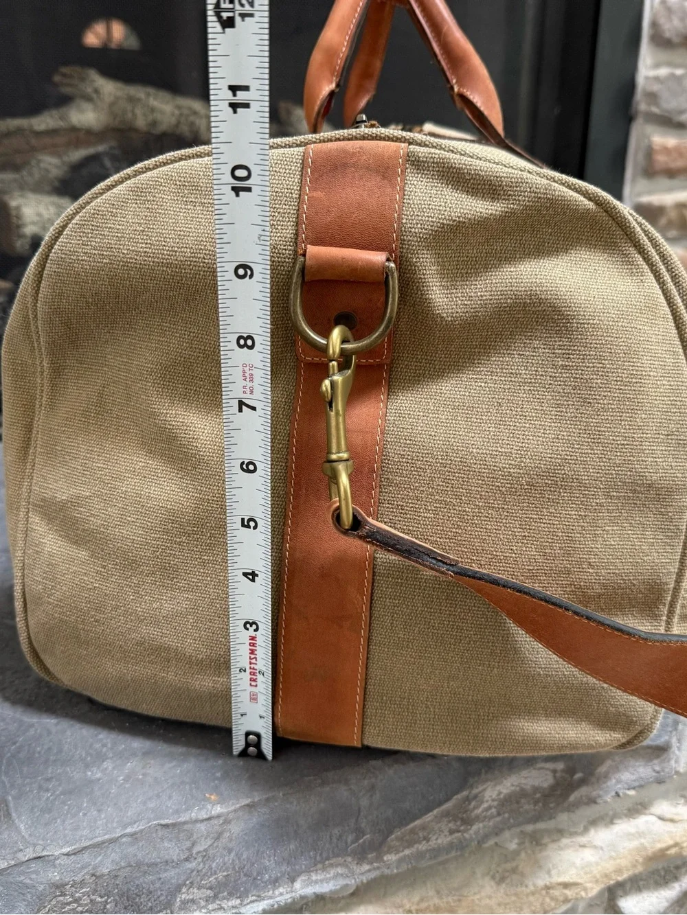 Cutter & Buck Canvas & Leather Weekender Duffel Bag